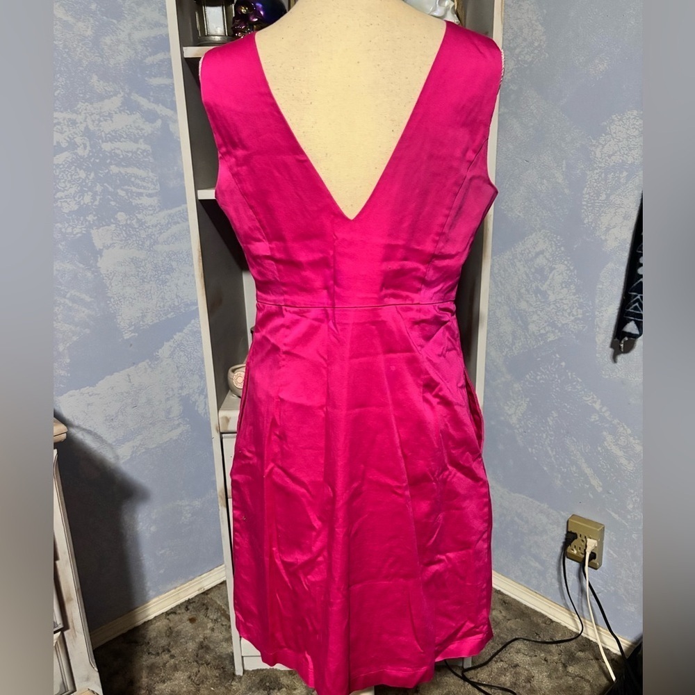 🛍Bundle sale🛍ALFRED SUNG Vibrant Pink Midi Dress - Picture 7 of 12